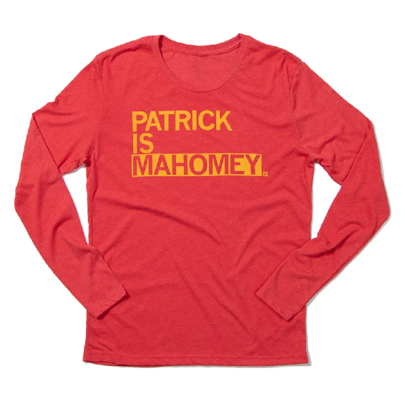 Athletic Fit T-shirt-Patrick Is Mahomey Long Sleeve