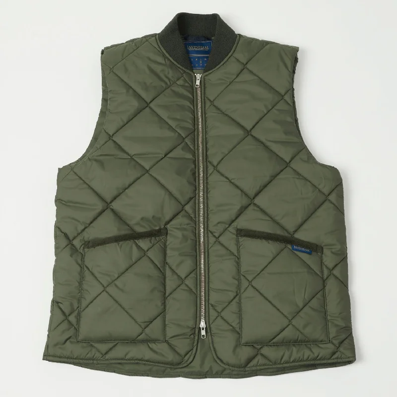 Cold Weather Jacket-Lavenham Big Quilt Bomber Jacket - Olive Green