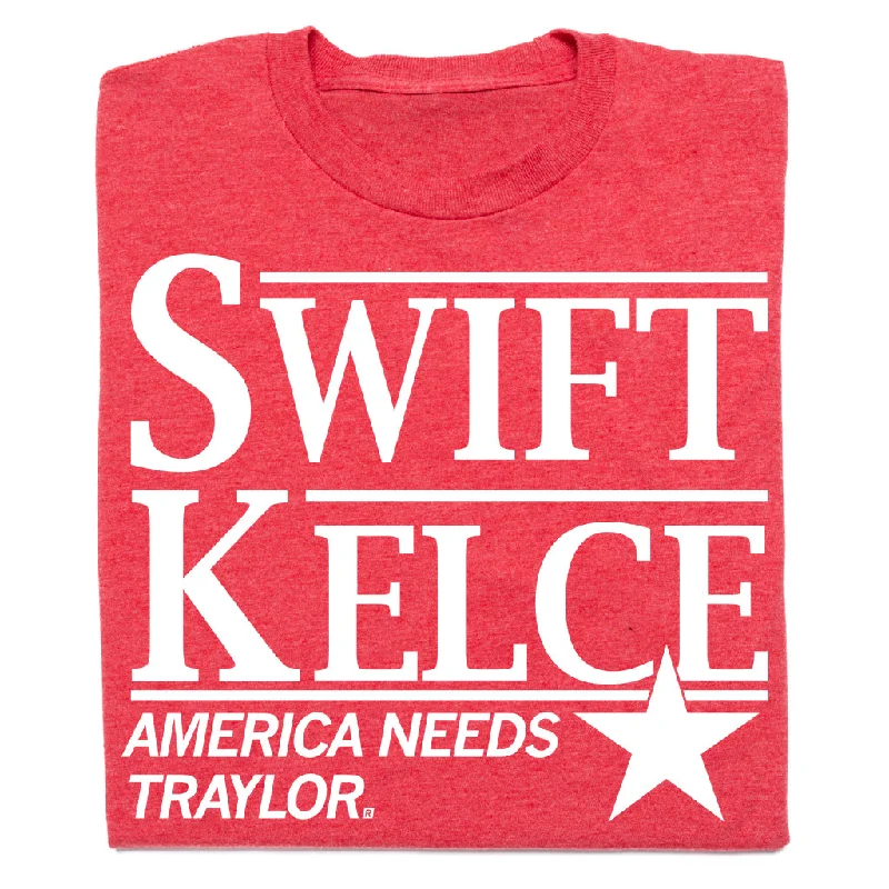 Quick-Dry T-shirt-Swift Kelce Red