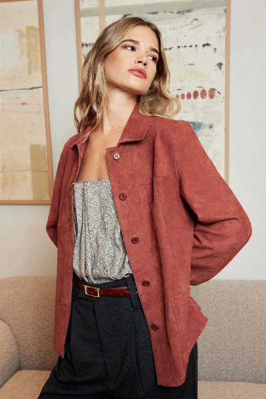 Soft Cotton Jacket-Caldero Suede Jacket