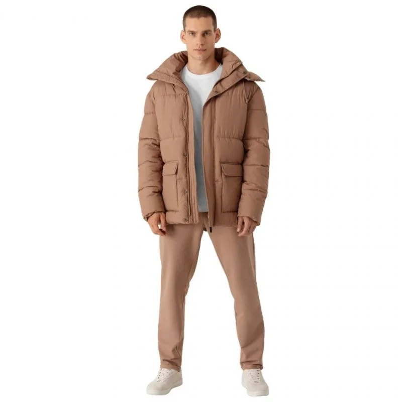 Fitted Jacket-Outhorn Mens Jacket - Light Brown