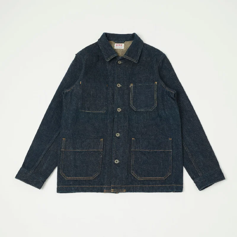 Everyday Jacket-ONI 03101-ZR 20oz Secret Denim Coverall Jacket - Rinsed