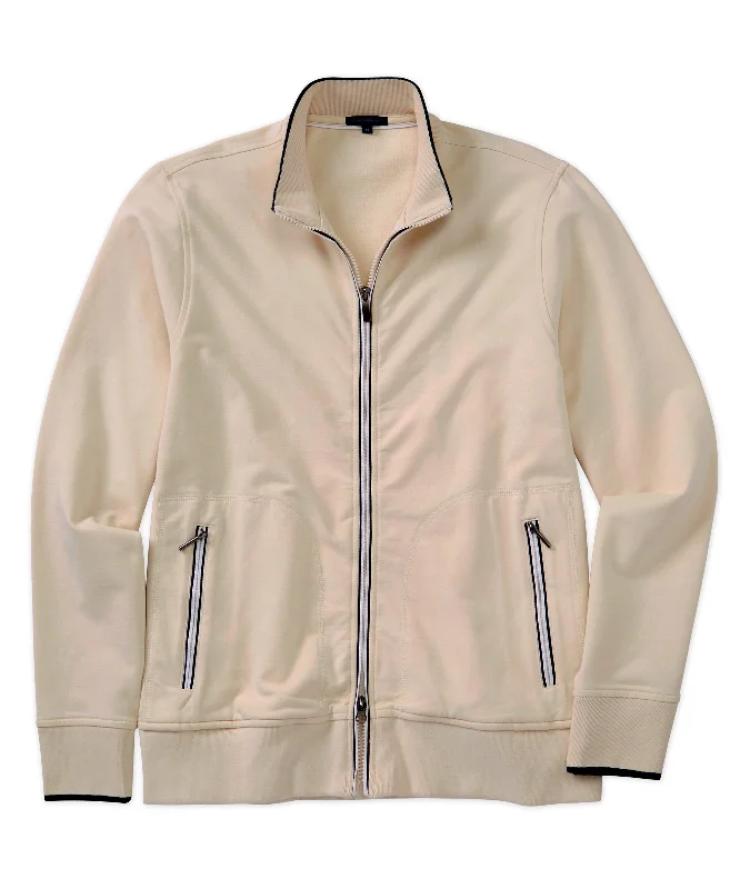 Cozy Winter Jacket-Pima Fleece Zip-Front Jacket