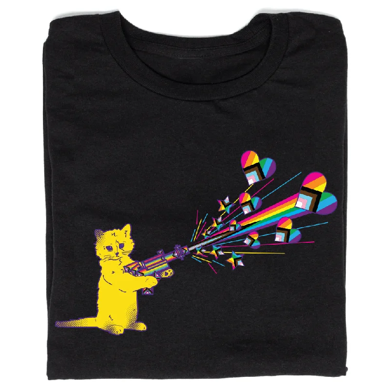 Motivational T-shirt-Pew Pew Pride Black