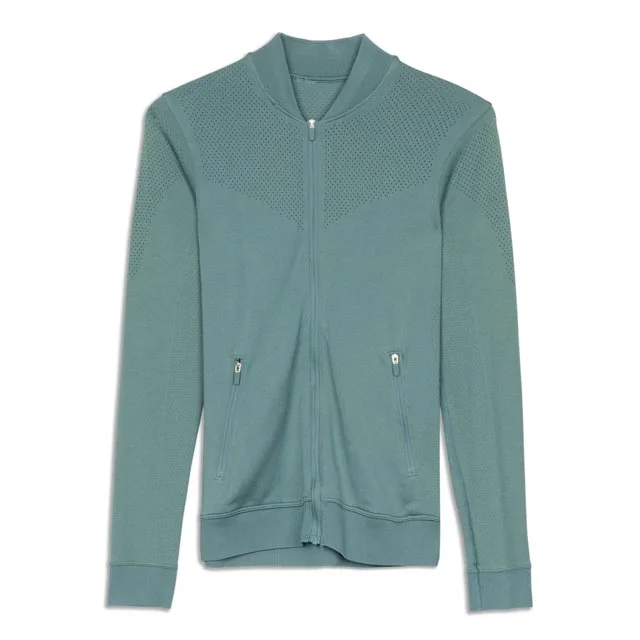 Relaxed Style Jacket-Seamless Training Jacket