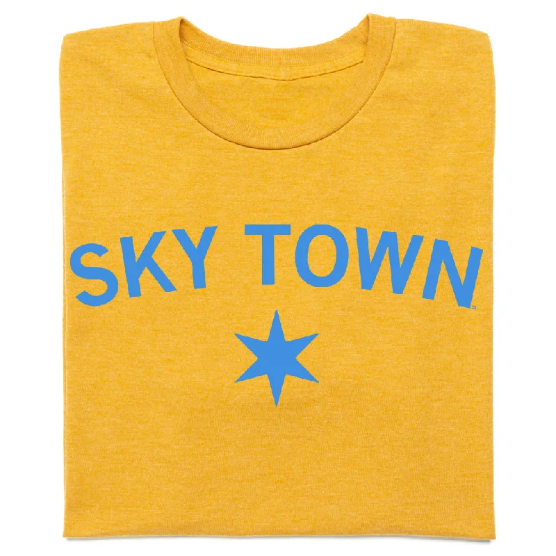 Bold Print T-shirt-Sky Town