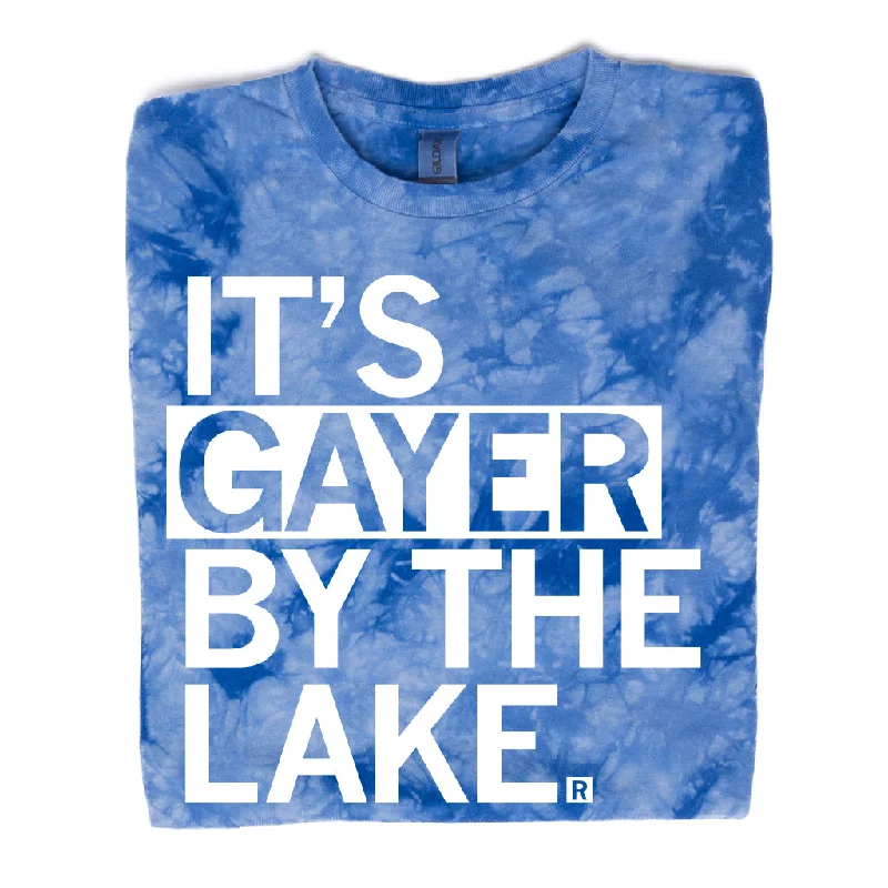 Breathable T-shirt-Gayer By The Lake Tie Dye