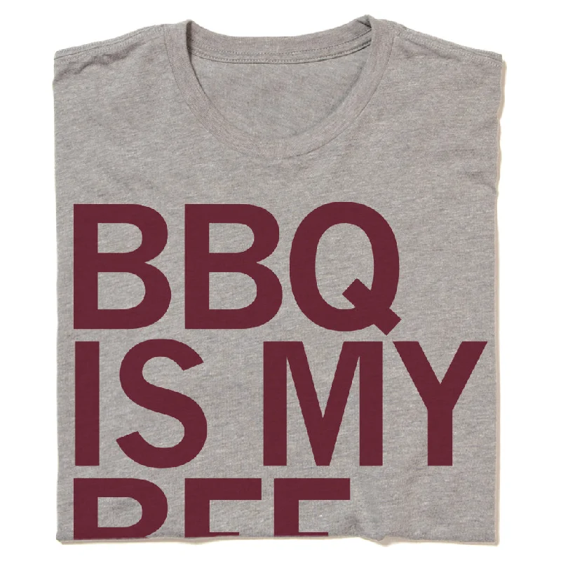 Athletic Fit T-shirt-BBQ Is My BFF (R)