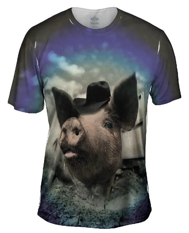 All-Day T-shirt-Cowboy Pig