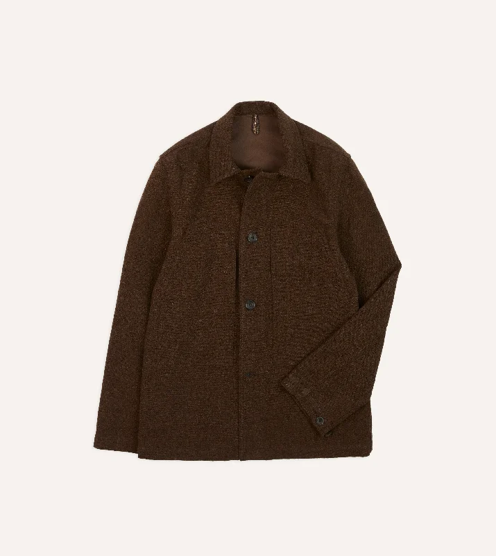 Tech Jacket-Shetland Wool Map Pocket Chore Jacket