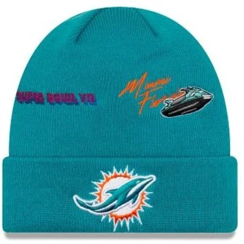 Knit Hat-NEW ERA MIAMI DOLPHINS CITY TRANSIT KNIT