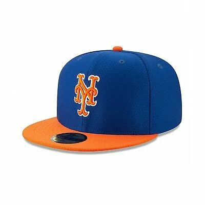 Cool Baseball Hat-NEW YORK METS 2 ALTERNATE COLLECTION 59FIFTY- Blue/Orange