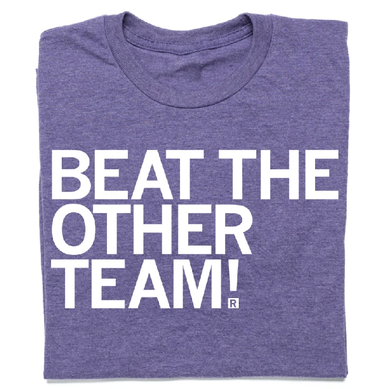 Adventure T-shirt-Beat The Other Team Purple and White