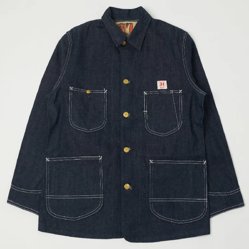 Full Zip Jacket-Lee Archives 30s 'Loco' Denim Coverall Jacket - Raw