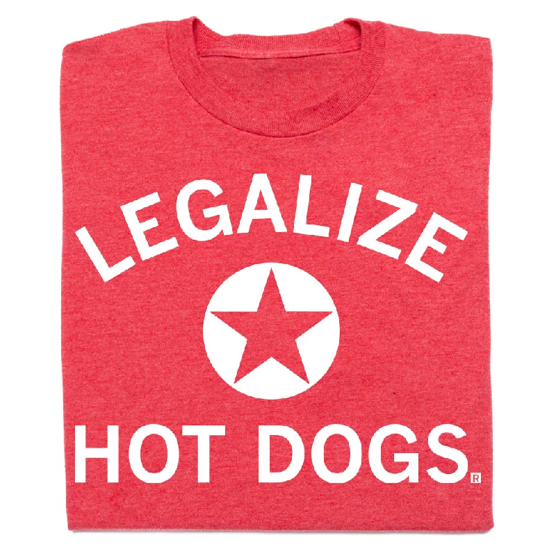 Relaxed Graphic T-shirt-Legalize Hot Dogs