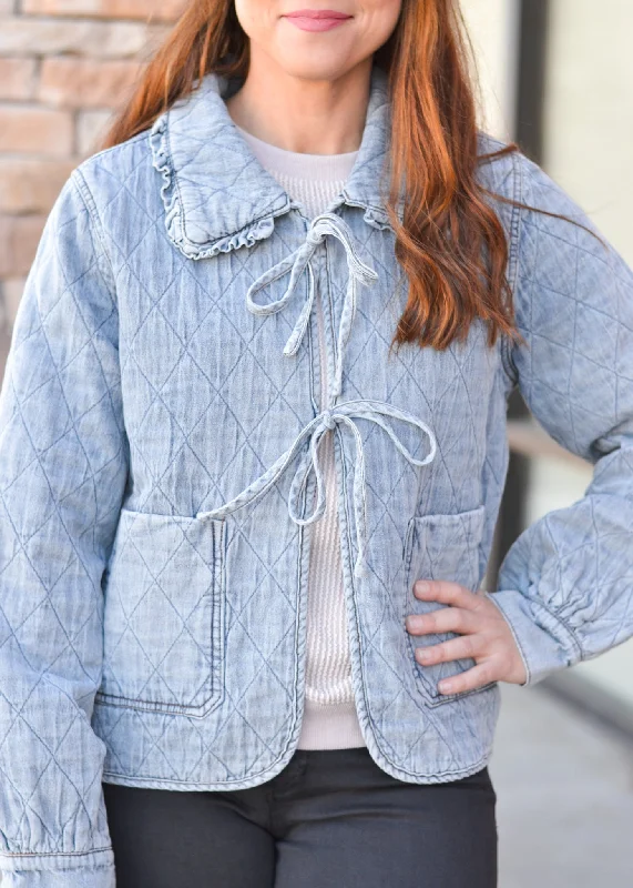 Practical Jacket-Quilted Denim Jacket