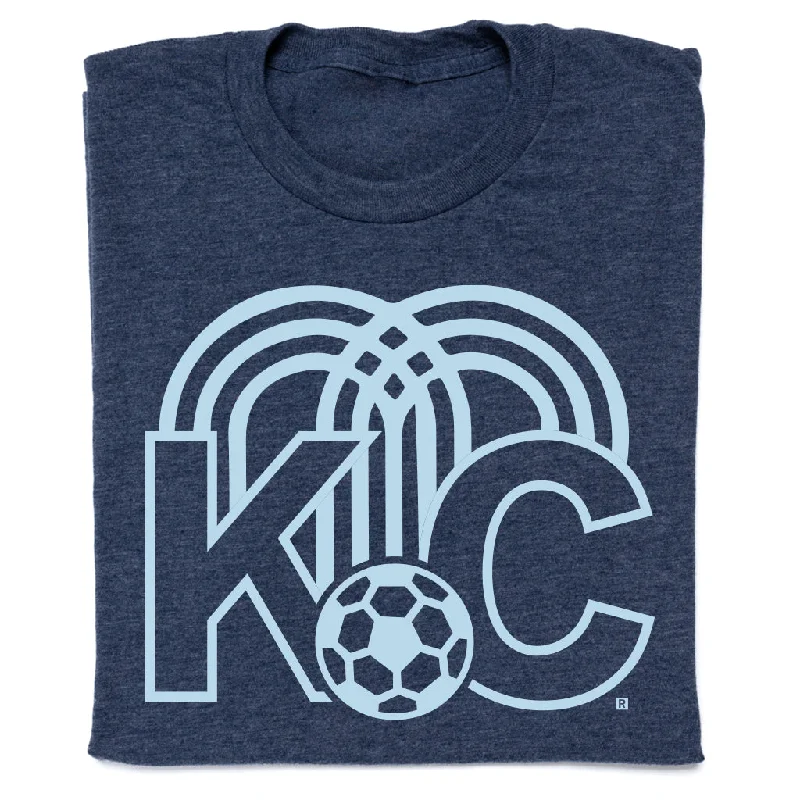 Lazy Day T-shirt-KC Soccer Fountain Navy