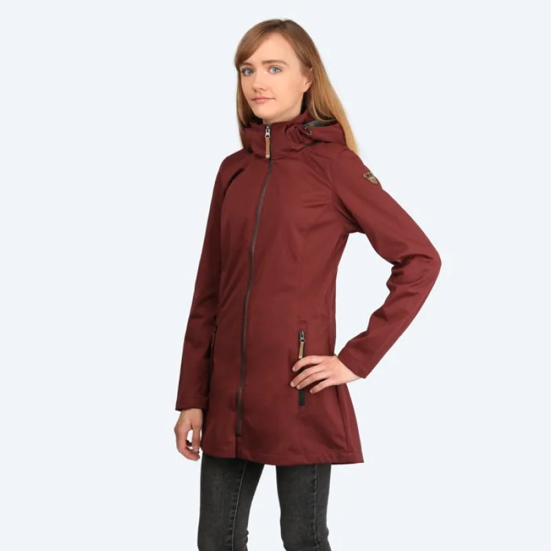 Softshell Jacket-Icepeak Womens Pukalani Jacket - Brown