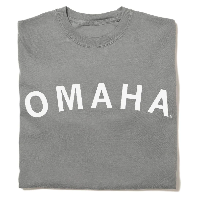 High-End T-shirt-Omaha Curved Logo Heavyweight