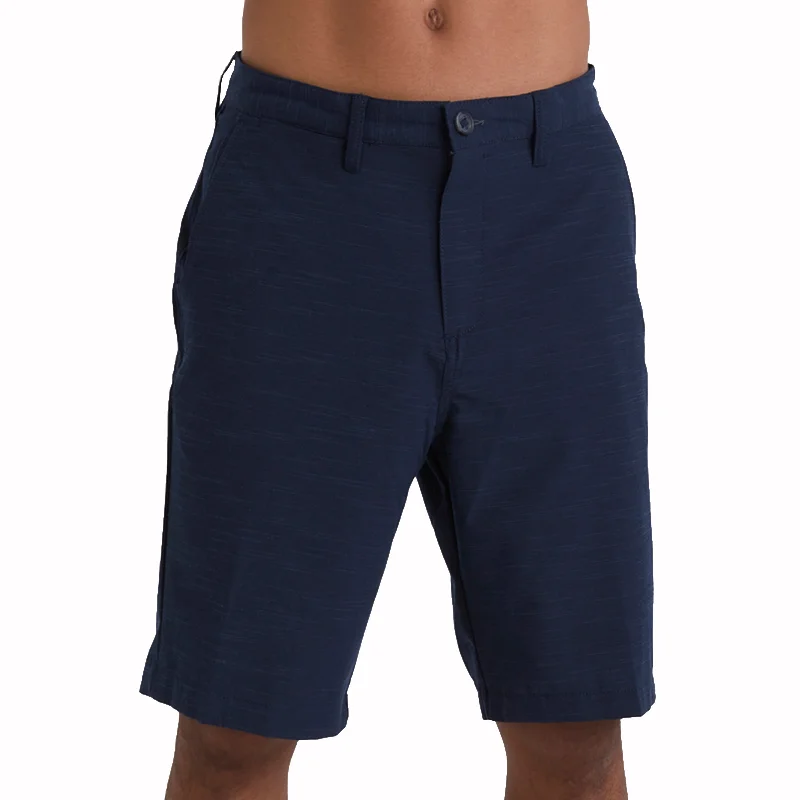 Quick-Dry Beach Shorts-Crossfire Slub Submersible Shorts 21"