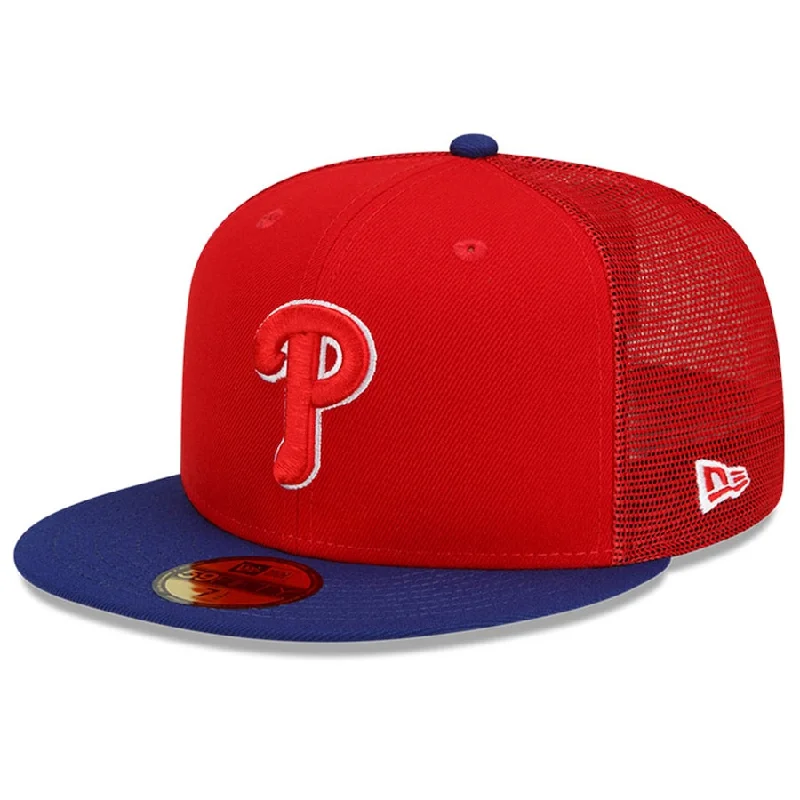 Classic Fedora-Philadelphia Phillies New Era 2022 Batting Practice 59FIFTY Fitted Hat - Red/Royal