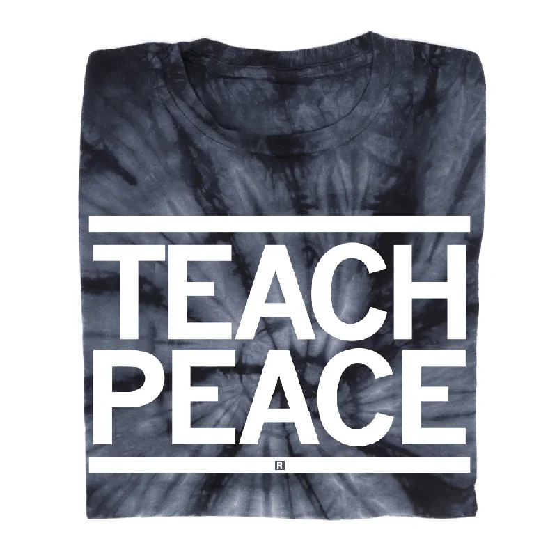 Vintage Graphic T-shirt-Teach Peace Tie Dye