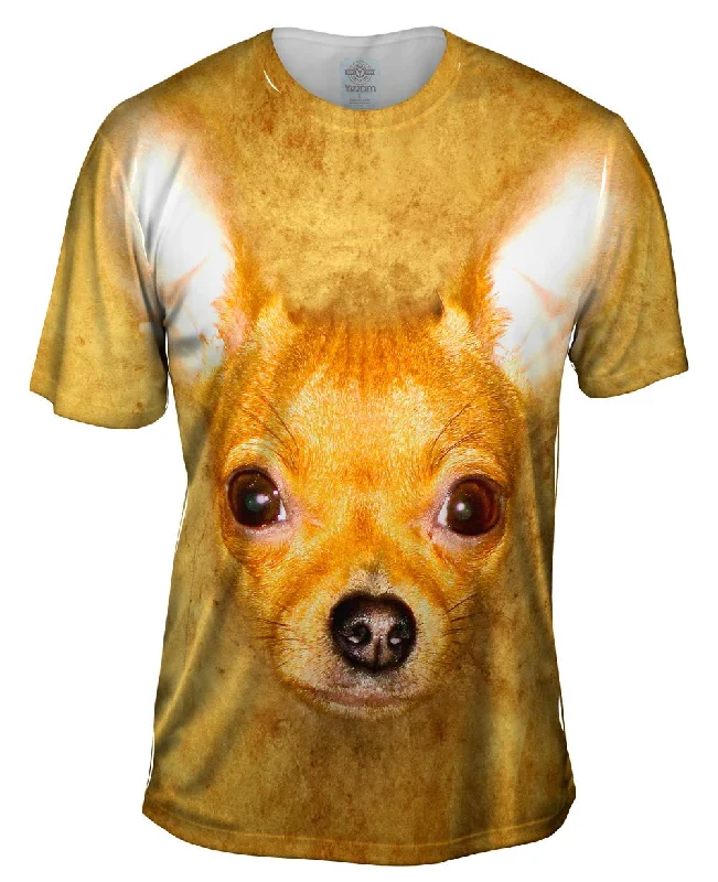 Bold Colors Tee-Chihuahua Dog Face