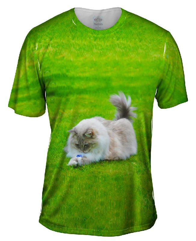 Printed T-shirt-Cute Furball Kitty Cat