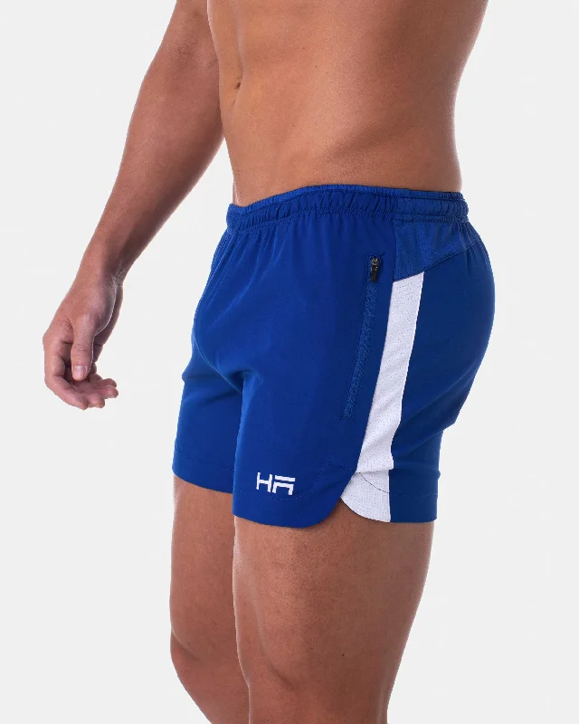 Slim Fit Shorts-Sport Training 4.5" Shorts - Helsinki Blue