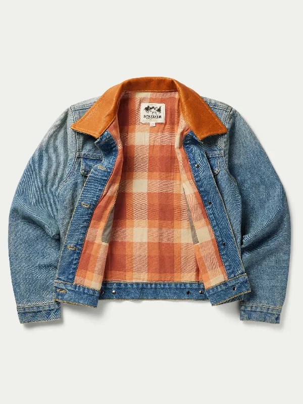 Comfy Jacket-Women's Legend Denim Jacket with Flannel Lining