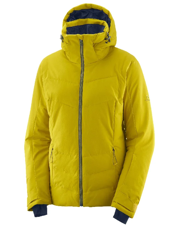 Casual Jacket-Womens Icepuff Ski Jacket - Golden Palm