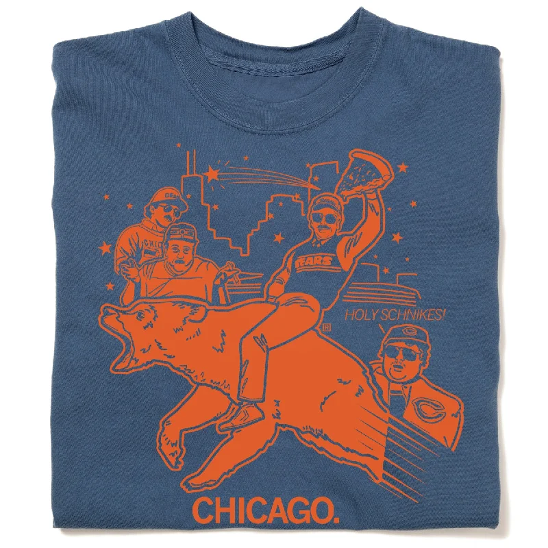 Unique Print T-shirt-Chicago: Holy Schnikes! Heavyweight