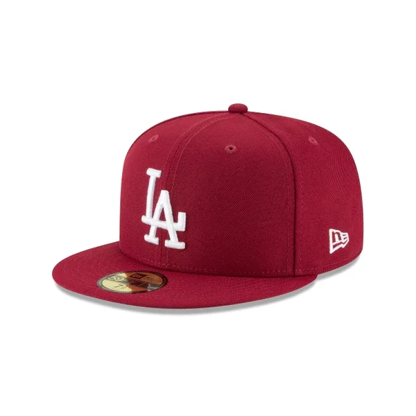 Beach Vacation Hat-NEW ERA LOS ANGELES DODGERS BASIC 59FIFTY-CARDINAL