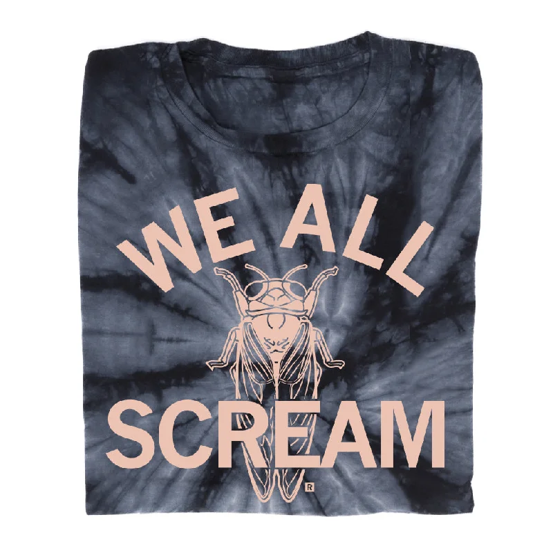 Stylish T-shirt-We All Scream Cicada Tie Dye