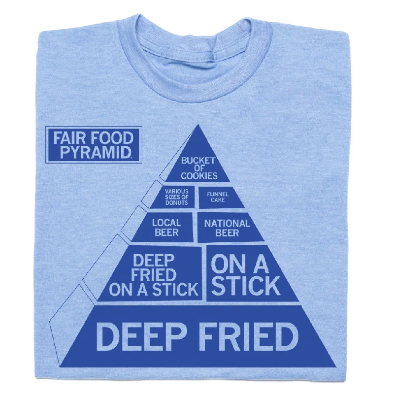 Graphic Tee for Men-Fair Food Pyramid (R)