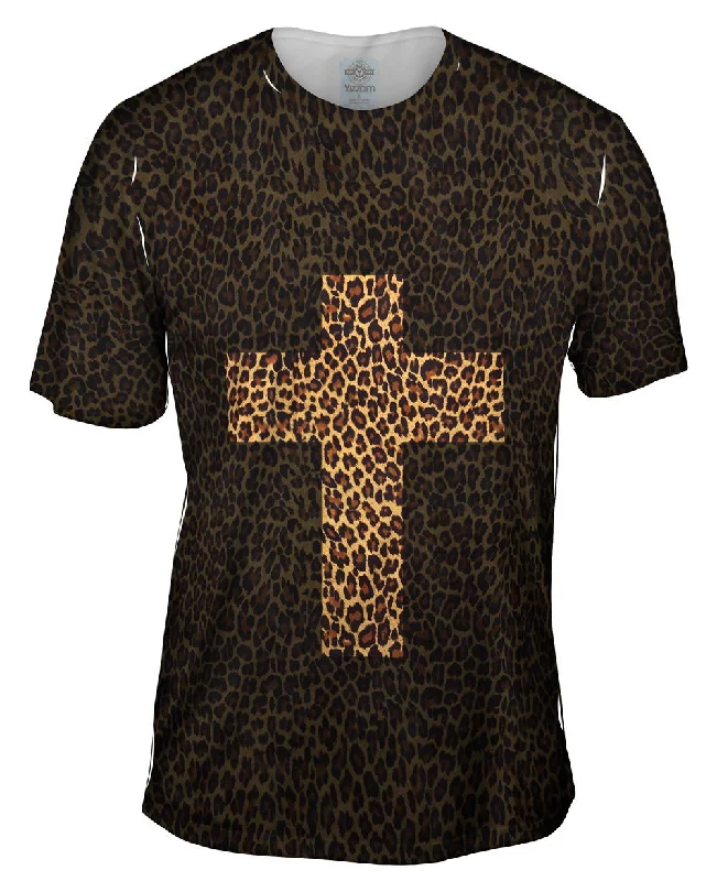 Everyday T-shirt-Cross Cheetah Animal Skin