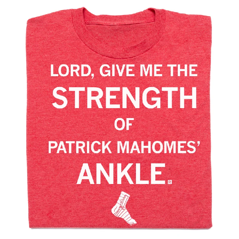 Custom Print T-shirt-Strength of Patrick Mahomes' Ankle Graphic