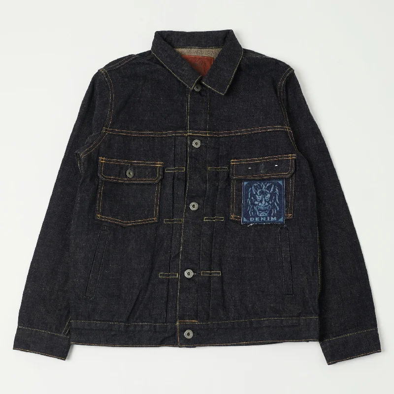 Custom Jacket-ONI 02516P-14KBE Type II Denim Jacket - Rinsed