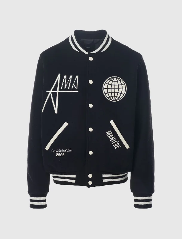 Warm Jacket-A MA MANIÉRE ANNIVERSARY VARSITY JACKET