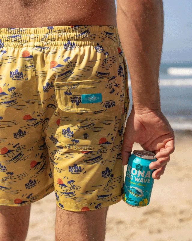 Running Style Shorts-Kona x Jack's "Canoe" Boardshorts