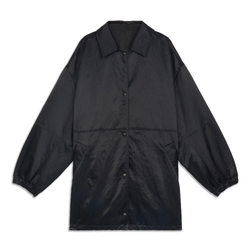 Warm Layering Jacket-Lightweight Oversized Coaches Jacket - Resale