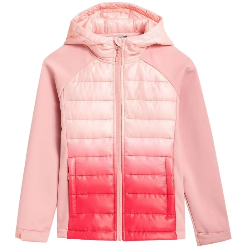 Winter Jacket-4F Junior Softshell Jacket - Light Pink