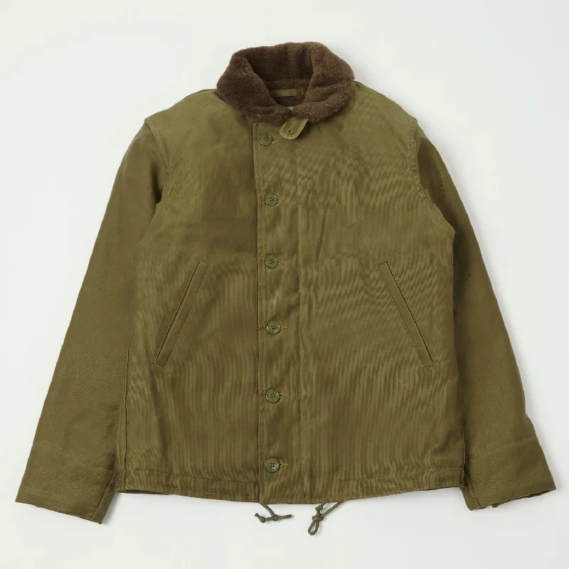 Versatile Jacket-Freewheelers 1940's Type N-1 Deck Jacket - Khaki/Beige