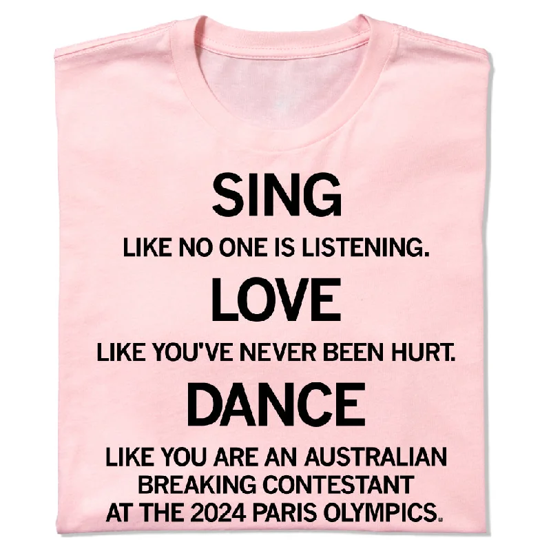 Lazy Day T-shirt-Sing Love Dance