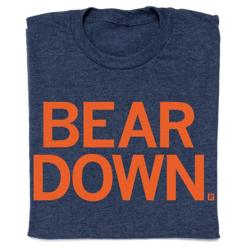 Bright Color T-shirt-Bear Down Text