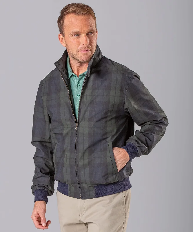 All-Weather Jacket-Alan Paine of England Letson Check Bomber Jacket