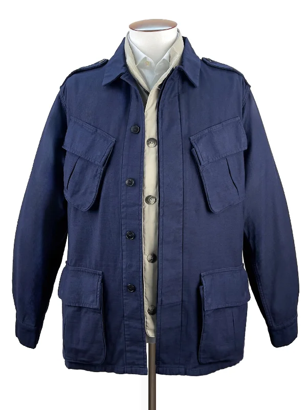 Stylish Windbreaker-Fortela Navy Jungle Jacket