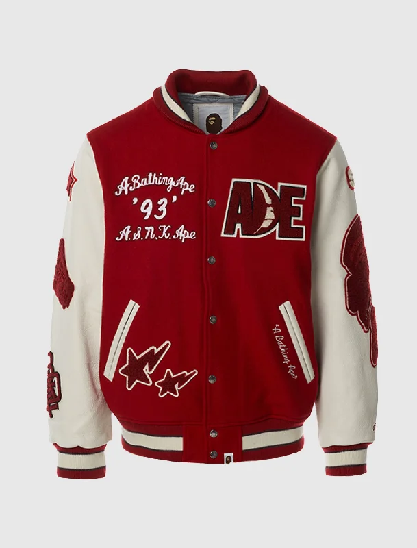 Military Jacket-MOTIF VARSITY JACKET