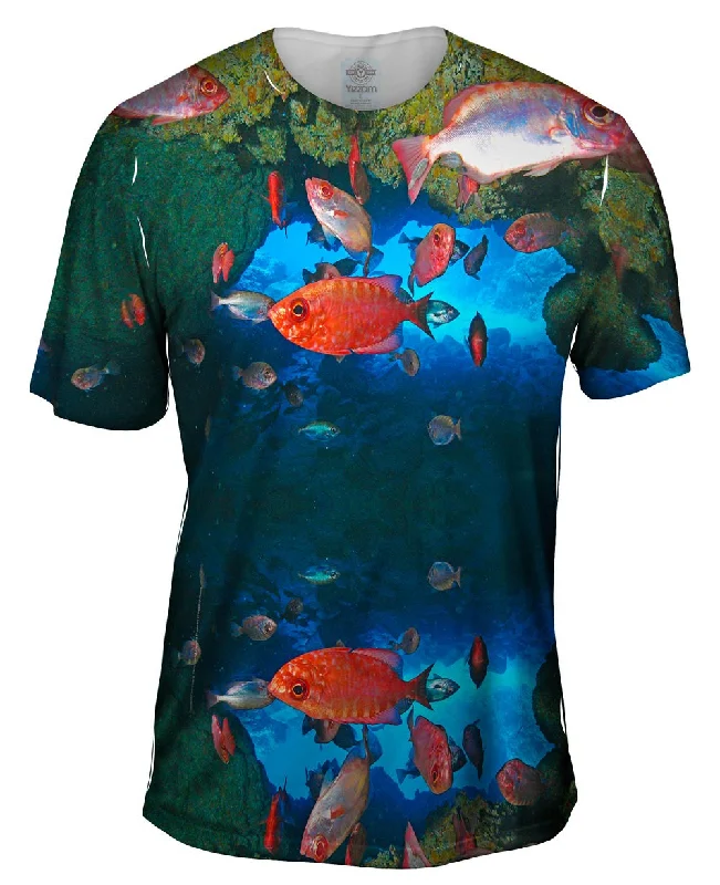 Artistic T-shirt-Cueva Del Tiburon Underwater