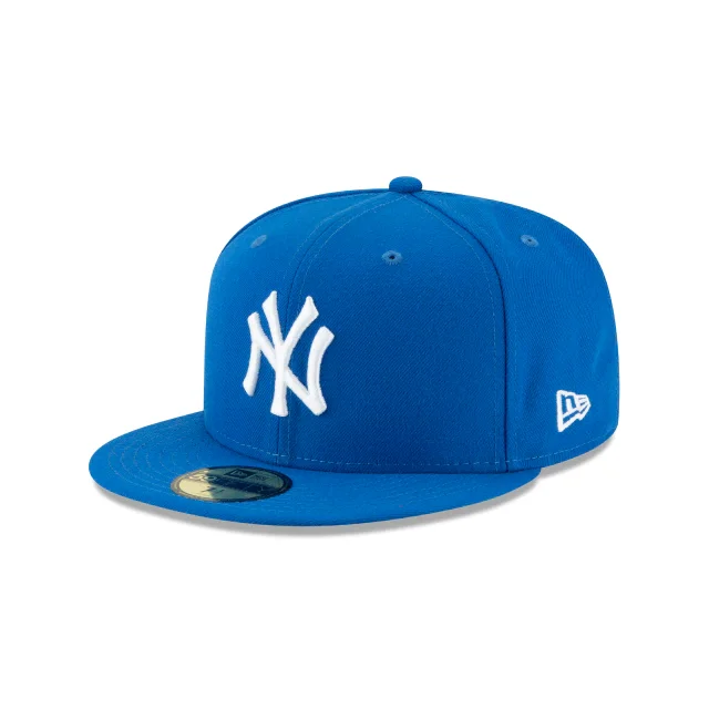 Street Fashion Hat-NEW ERA NEW YORK YANKEES BLUE BASIC 59FIFTY FITTED